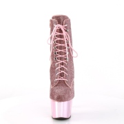 Rosa rhinestones 18 cm ADORE-1020CHRS pleaser high heels ankle boots
