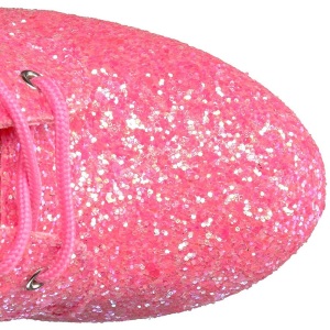 Rosa scintillare 18 cm ADORE-1020G stivaletti plateau suola donna