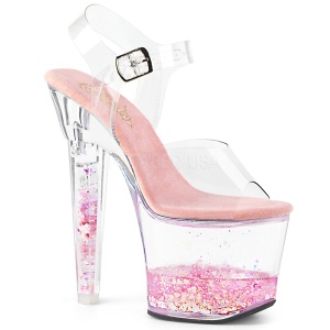 Rosa scintillare 18 cm LOVESICK-708GH scarpe con tacchi da pole dance