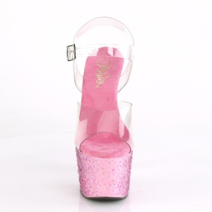 Rosa trasparente 18 cm ADORE-708CF scarpe exotic pole
