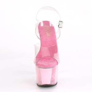 Rosa trasparente 18 cm SKY-308OF scarpe exotic pole