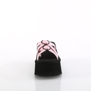 Rose 9 cm DemoniaCult FUNN-15 emo gothic platform mules