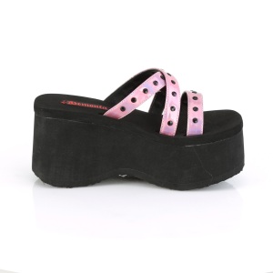 Rose 9 cm DemoniaCult FUNN-19 Exotic gothic platform mules