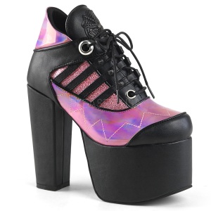 Rose Hologram 14 cm TORMENT-216 lolita ankle boots platform