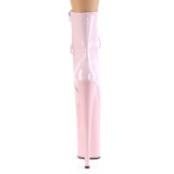 Rose Patent 25,5 cm BEYOND-1020 extrem platform high heels ankle boots