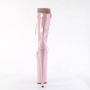 Rose Patent 25,5 cm BEYOND-1050 extrem platform high heels ankle boots