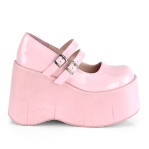 Rose Vegan 11,5 cm DEMONIA KERA-08 gothic platform mary jane pumps