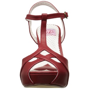 Rosso 11,5 cm retro vintage BETTIE-23 Sandali da Sera con Tacco Alto