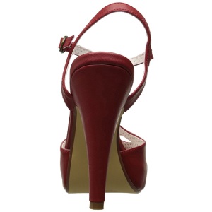 Rosso 11,5 cm retro vintage BETTIE-23 Sandali da Sera con Tacco Alto