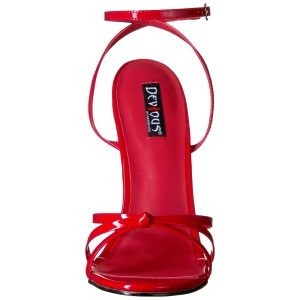 Rosso 15 cm Devious DOMINA-108 sandali tacchi a spillo