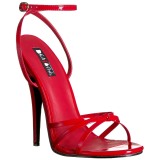 Rosso 15 cm Devious DOMINA-108 sandali tacchi a spillo