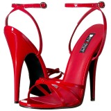 Rosso 15 cm Devious DOMINA-108 sandali tacchi a spillo