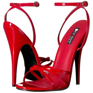 Rosso 15 cm Devious DOMINA-108 sandali tacchi a spillo