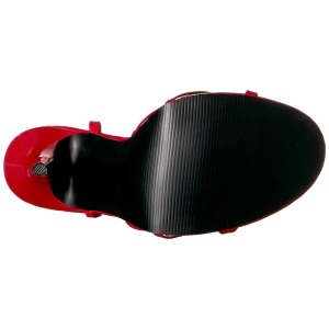 Rosso 15 cm Devious DOMINA-108 sandali tacchi a spillo