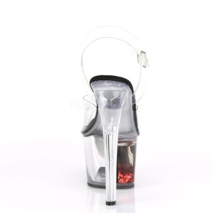Rosso 18 cm SKY-308WHG scintillare plateau sandali donna con tacco