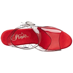 Rosso 20 cm FLAMINGO-808 Cromo Plateau Tacchi Alti