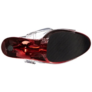 Rosso 20 cm FLAMINGO-808 Cromo Plateau Tacchi Alti