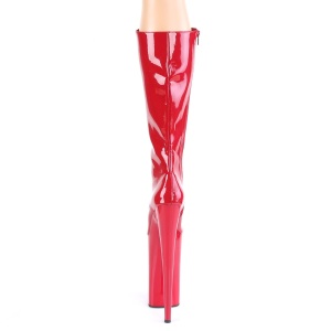 Rosso 25 cm BEYOND-2020 stivali donna con lacci e plateau alto