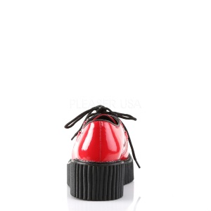 Rosso 5 cm CREEPER-108 scarpe creepers donna con suola spessa