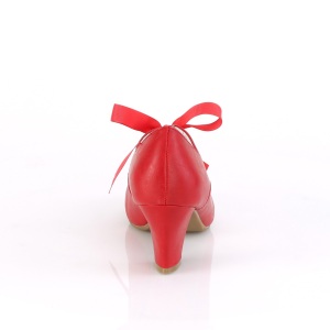 Rosso 6,5 cm WIGGLE-32 retro vintage scarpe dcollet maryjane tacco spesso
