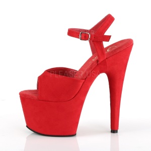 Rosso Ecopelle 18 cm ADORE-709FS sandali tacchi a spillo