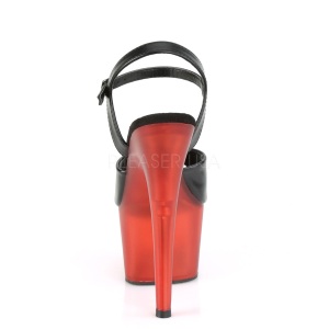 Rosso Ecopelle 18 cm ADORE-709T sandali pleaser con plateau