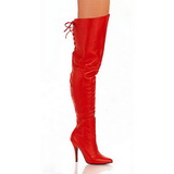 Rosso Pelle 13 cm LEGEND-8899 stivali alti numeri grandi da uomo