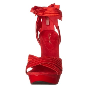Rosso Raso 13 cm COCKTAIL-568 Sandali Tacco Altissimo