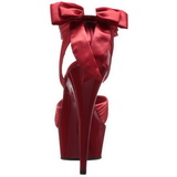 Rosso Raso 15 cm DELIGHT-668 Sandali da Sera con Tacco Alto