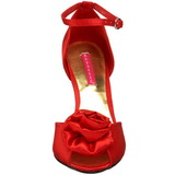 Rosso Raso 9,5 cm ROSA-02 Sandali Donna con Tacco