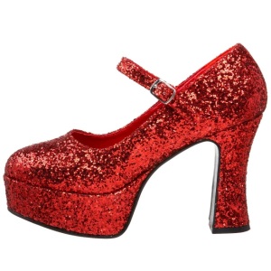 Rosso Scintillare 11 cm MARYJANE-50G Scarpe Dcollet Mary Jane