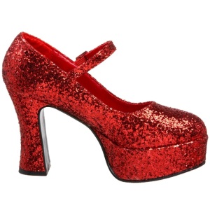 Rosso Scintillare 11 cm MARYJANE-50G Scarpe Dcollet Mary Jane