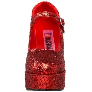 Rosso Scintillare 11 cm MARYJANE-50G Scarpe Dcollet Mary Jane