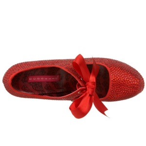 Rosso Strass Cristallo 14,5 cm Burlesque TEEZE-04R Plateau Scarpe Dcollet