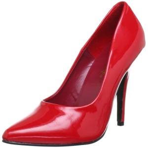 Rosso Vernice 10 cm VANITY-420 scarpe dcollet a punta elegante