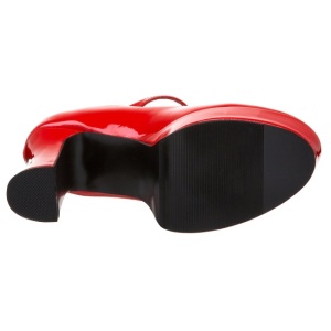 Rosso Vernice 11 cm MARYJANE-50 Mary Jane Plateau Scarpe Dcollet