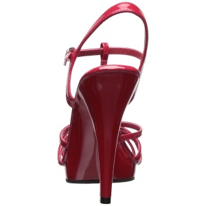 Rosso Vernice 12 cm FLAIR-420 Sandali Donna con Tacco