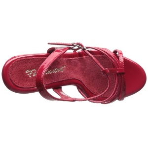 Rosso Vernice 12 cm FLAIR-420 Sandali Donna con Tacco