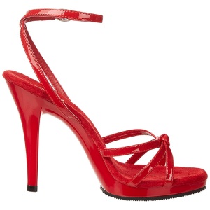 Rosso Vernice 12 cm FLAIR-436 Sandali Donna con Tacco