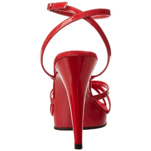 Rosso Vernice 12 cm FLAIR-436 Sandali Donna con Tacco