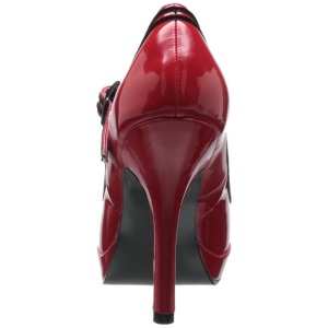Rosso Vernice 12 cm PINUP SECRET-15 Mary Jane Plateau Scarpe Dcollet