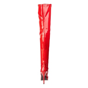 Rosso Vernice 13,5 cm INDULGE-3000 stivali alti numeri grandi da uomo
