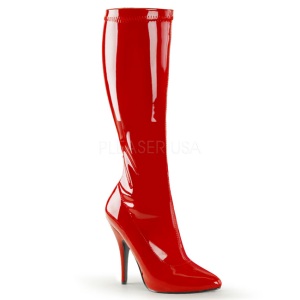 Rosso Vernice 13 cm SEDUCE-2000 Stivali Donna da Uomo