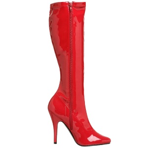 Rosso Vernice 13 cm SEDUCE-2000 Stivali Donna da Uomo