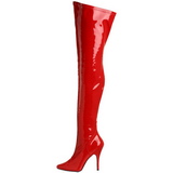 Rosso Vernice 13 cm SEDUCE-3000 stivali overknee tacco alto