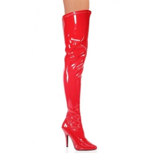 Rosso Vernice 13 cm SEDUCE-3000 stivali overknee tacco alto