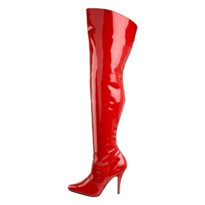 Rosso Vernice 13 cm SEDUCE-3010 Stivali sopra il ginocchio