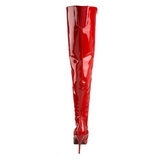 Rosso Vernice 13 cm SEDUCE-3010 Stivali sopra il ginocchio