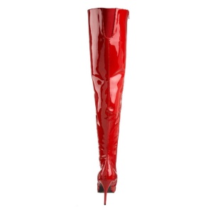 Rosso Vernice 13 cm SEDUCE-3010 Stivali sopra il ginocchio