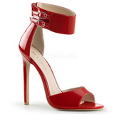 Rosso Vernice 13 cm SEXY-19 Sandali da Sera con Tacco Alto
